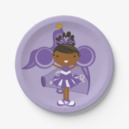 Cheerleader-Party-Papier-Teller KRW lila Pappteller