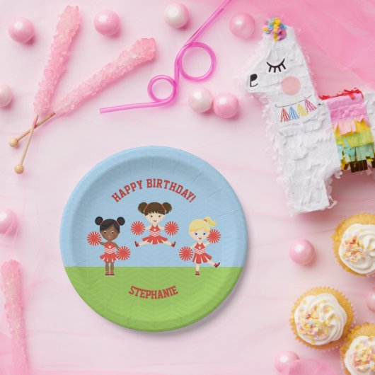 Cheerleader Party Pappteller (Party)