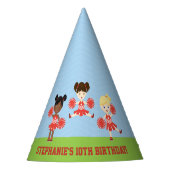 Cheerleader Party Partyhütchen (Vorderseite)