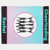 Cheerleader Pastel Fleece Blanket (Vorderseite (Horizontal))
