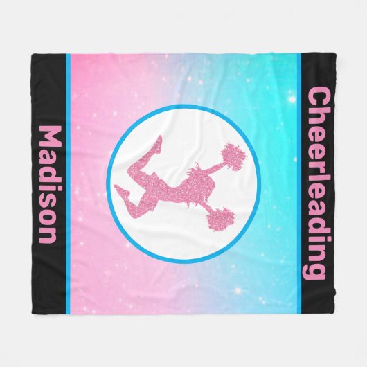 Cheerleader Pastel Fleece Blanket (Vorderseite (Horizontal))