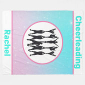 Cheerleader Pastel Fleece Blanket (Vorderseite (Horizontal))