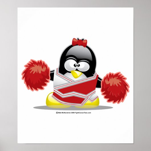 Cheerleader Penguin Poster (Vorne)