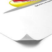 Cheerleader Penguin Poster (Ecke)