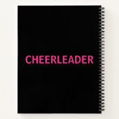 Cheerleader Personalisiert Cheer Spiral Notebook Notizblock (Rückseite)