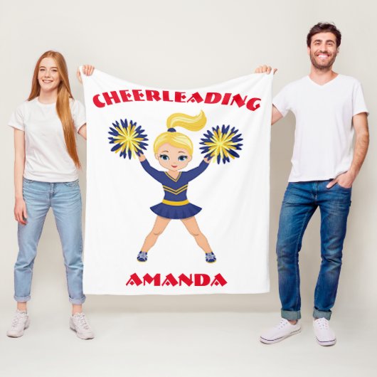 Cheerleader Personalisiert Fleece Blanket (Beispiel)