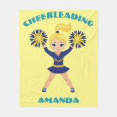 Cheerleader Personalisiert Fleece Blanket (Vorderseite)