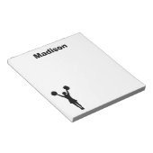 Cheerleader Personalisiert Notepad Notizblock (angewinkelt)