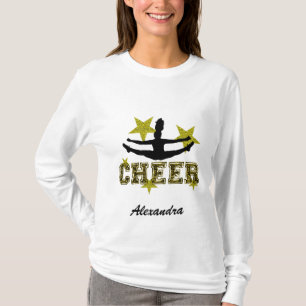 Cheerleader-personalisierter langer Hülsen-T - T-Shirt