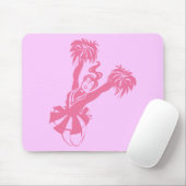 Cheerleader Pink Mousepad (Mit Mouse)