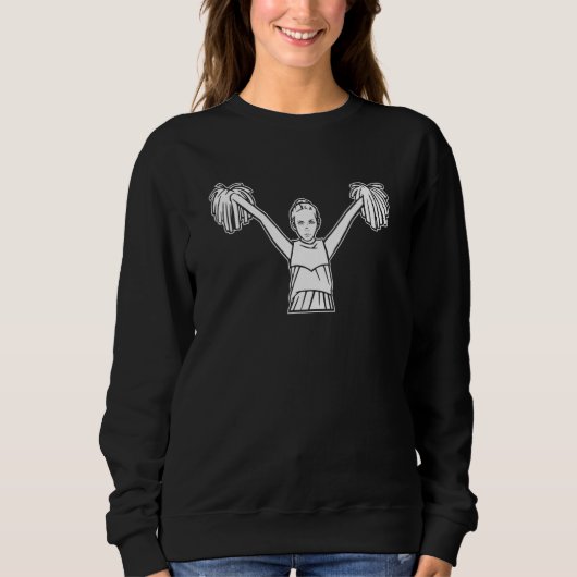 Cheerleader Pom Pom - Cheercaptain Cheerleading Sweatshirt (Vorderseite)