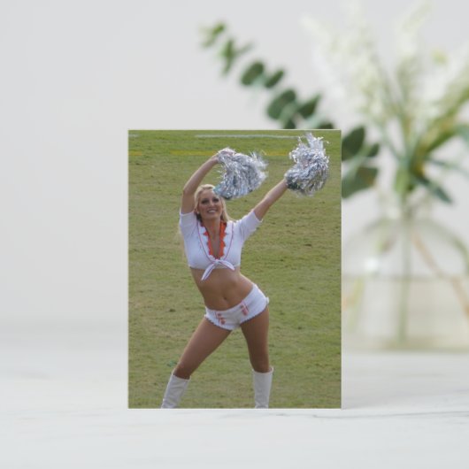 Cheerleader Postkarte (Stehend Vorderseite)