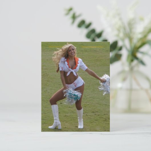 Cheerleader Postkarte (Stehend Vorderseite)