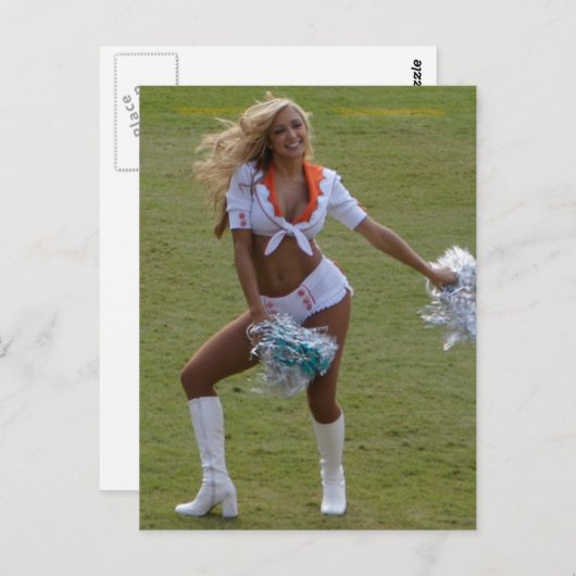 Cheerleader Postkarte (Vorne/Hinten)