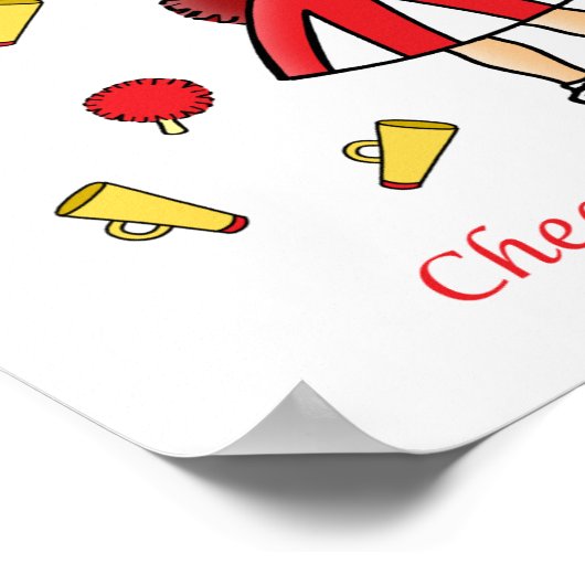 Cheerleader Princess Poster (Ecke)