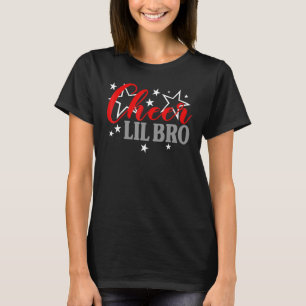 Cheerleader Proud Cheer lil Bro Pride Sports Suppl T-Shirt