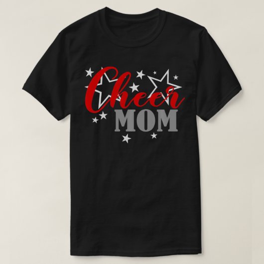 Cheerleader Proud Cheer Mama Pride Sports Support T-Shirt (Design vorne)