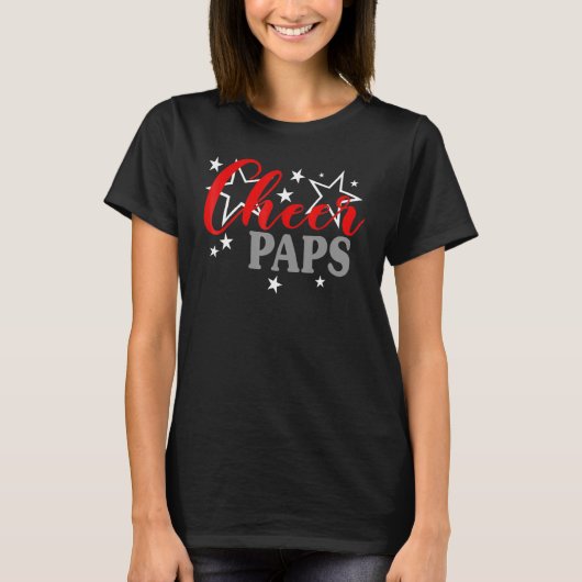 Cheerleader Proud Cheer Paps Pride Sports Support T-Shirt (Vorderseite)