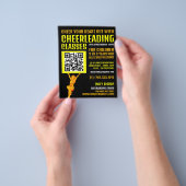 Cheerleader QR Code Sign, Cheerleader Classes Flyer (Gruppe)