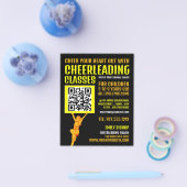 Cheerleader QR Code Sign, Cheerleader Classes Flyer (Einzeln)