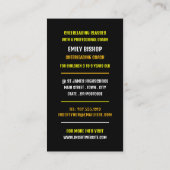 Cheerleader QR Code Sign, Cheerleader Coach Visitenkarte (Rückseite)