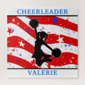 Cheerleader Red, White & Blue Puzzle (Vertikal)