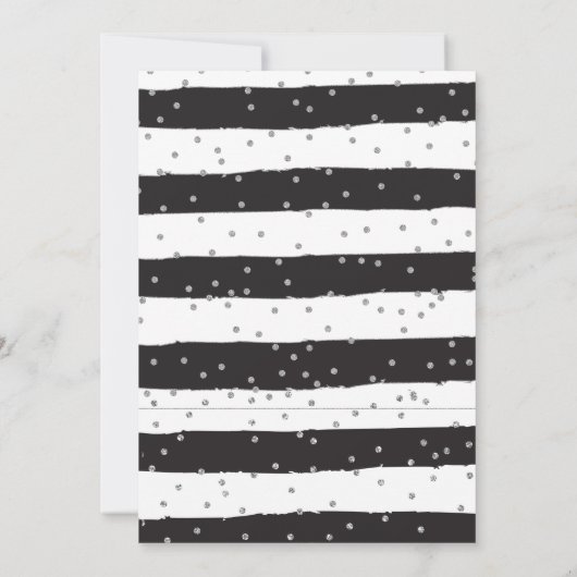 Cheerleader Rot, Silver und Black Cheerday Einladung (Rückseite)