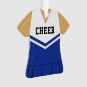 Cheerleader Royal Blue Ornament (Vorderseite)