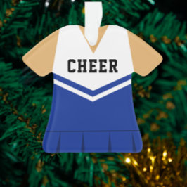 Cheerleader Royal Blue Ornament