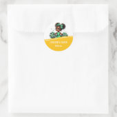 Cheerleader Runder Aufkleber (Tasche)