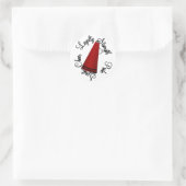 Cheerleader Runder Aufkleber (Tasche)