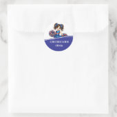 Cheerleader Runder Aufkleber (Tasche)