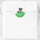 Cheerleader Runder Aufkleber (Tasche)