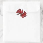 Cheerleader Runder Aufkleber (Tasche)