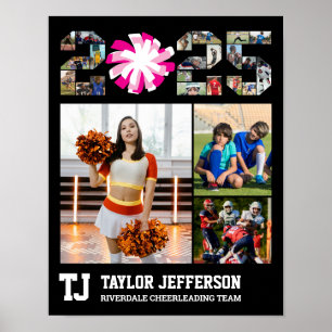 Cheerleader Senior Class of 2025 Foto Collage Poster