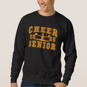 Cheerleader Senior Night Cheer Senior 2025 Gradua Sweatshirt