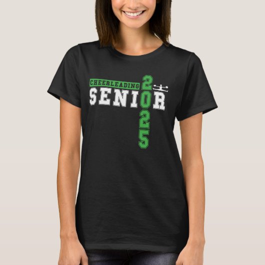 Cheerleader Senior Night Cheer Senior 2025 Gradua T-Shirt (Vorderseite)