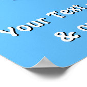 Cheerleader Senior Night Poster Ideen, Ihr TEXT (Ecke)