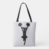 Cheerleader Silhouette Girl Tasche (Rückseite)