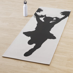 Cheerleader Silhouette Girl Yogamatte