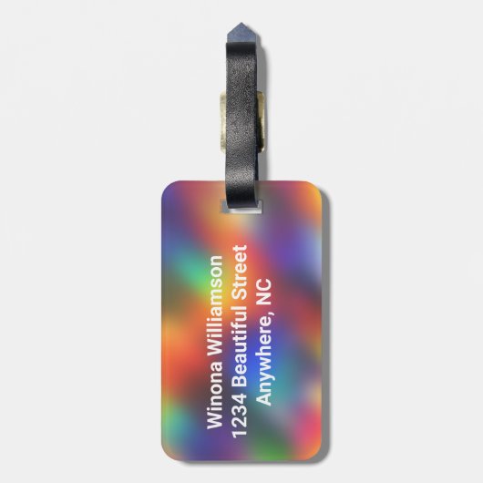 Cheerleader -- Silhouette image - Personalize Gepäckanhänger (Rückseite vertikal)