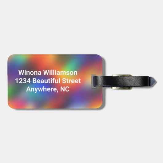 Cheerleader -- Silhouette image - Personalize Gepäckanhänger (Rückseite horizontal)