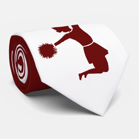 Cheerleader Silhouette-in der kundenspezifischen Krawatte (Gerollt)