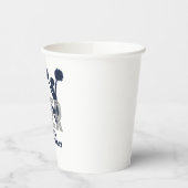 Cheerleader Silver and Navy Cheerday Pappbecher (Links)