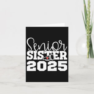 Cheerleader Sister Cheer Cl of 2025 Graduat Karte