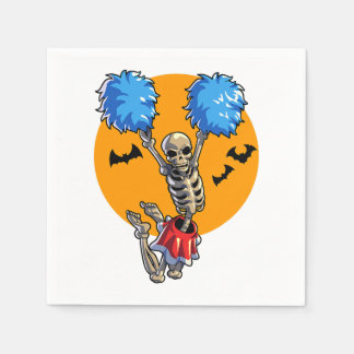 Cheerleader Skeleton Halloween Cheer Mama Girls Wo Serviette