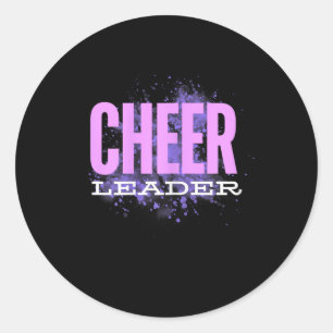 Cheerleader-Spaß-Geist-Wettbewerb Cheer Squad Runder Aufkleber
