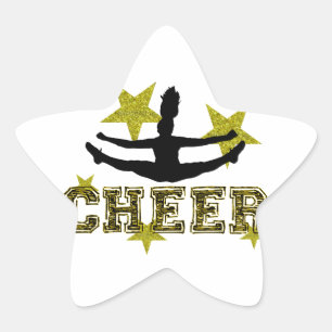 Cheerleader Stern-Aufkleber