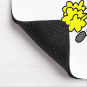 Cheerleader-Stickfigur-Mauspad Mousepad (Ecke)