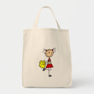 Cheerleader-Stickfigur-Tasche Tragetasche